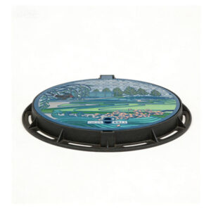 Custom decorative manhole cover for urban landscape project