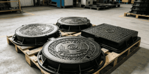 Custom logo manhole covers for municipal infrastructure projects