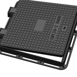 Double sealed ductile iron manhole cover with frame