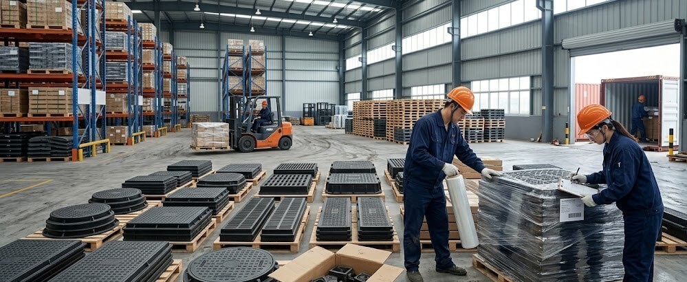 Chinese ductile iron manhole cover supplier for global export markets