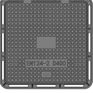 EN124 D400 double sealed ductile iron manhole cover