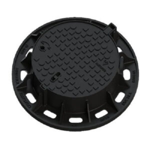 Lockable manhole cover for utility access and road drainage
