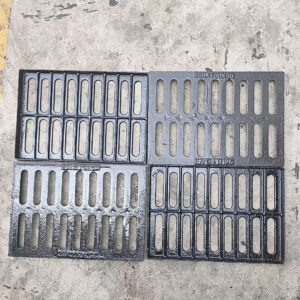 Rectangular cast iron drainage gratings for municipal project