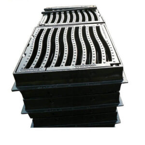 Stacked ductile iron gully gratings for bulk supply