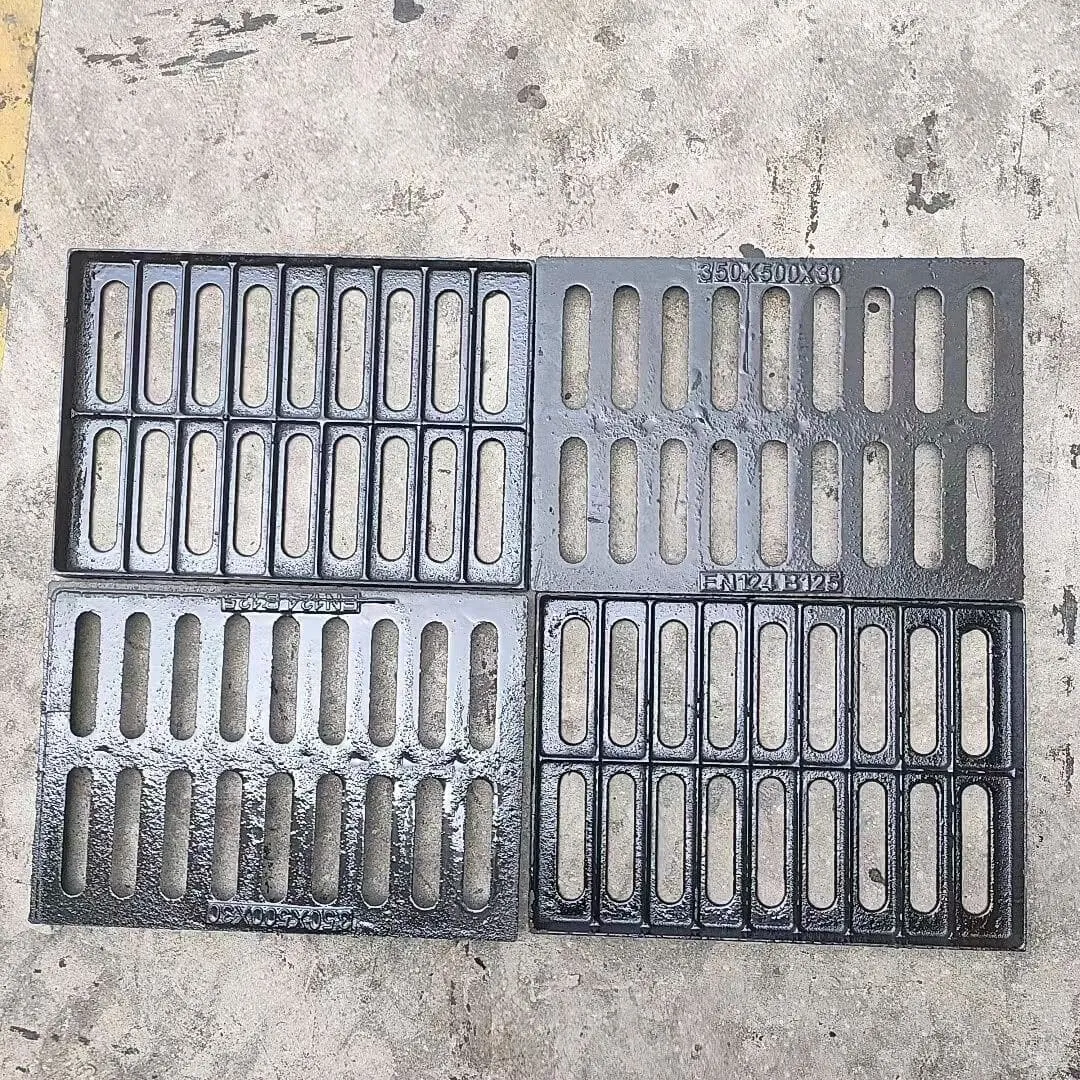 Cast iron drainage gratings for road and industrial drainage projects