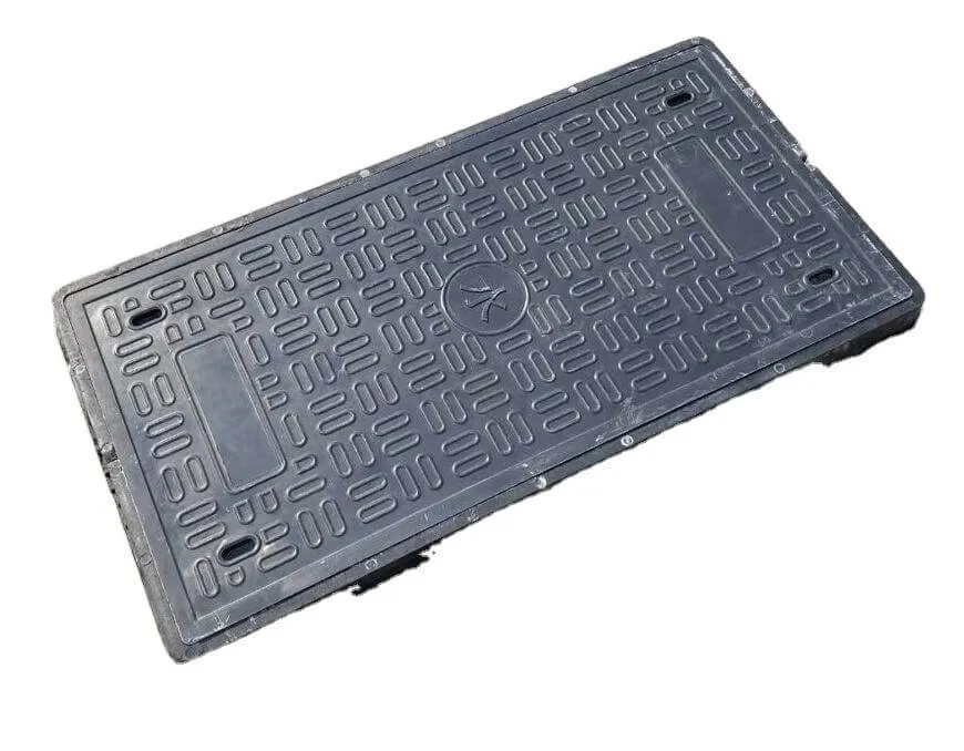 Side view of D400 manhole cover with ductile iron frame