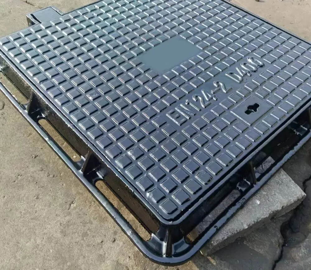 Double sealed ductile iron cover product view for drainage projects