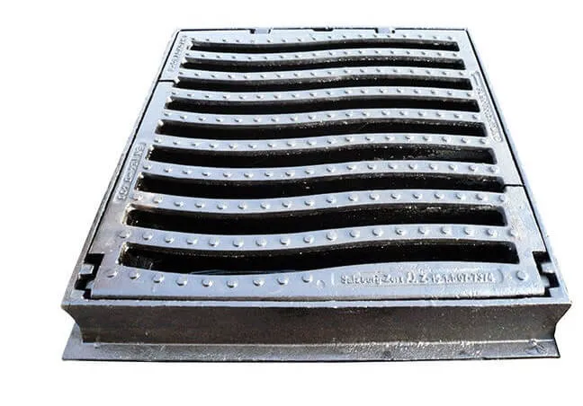 D400 heavy duty ductile iron manhole cover with frame