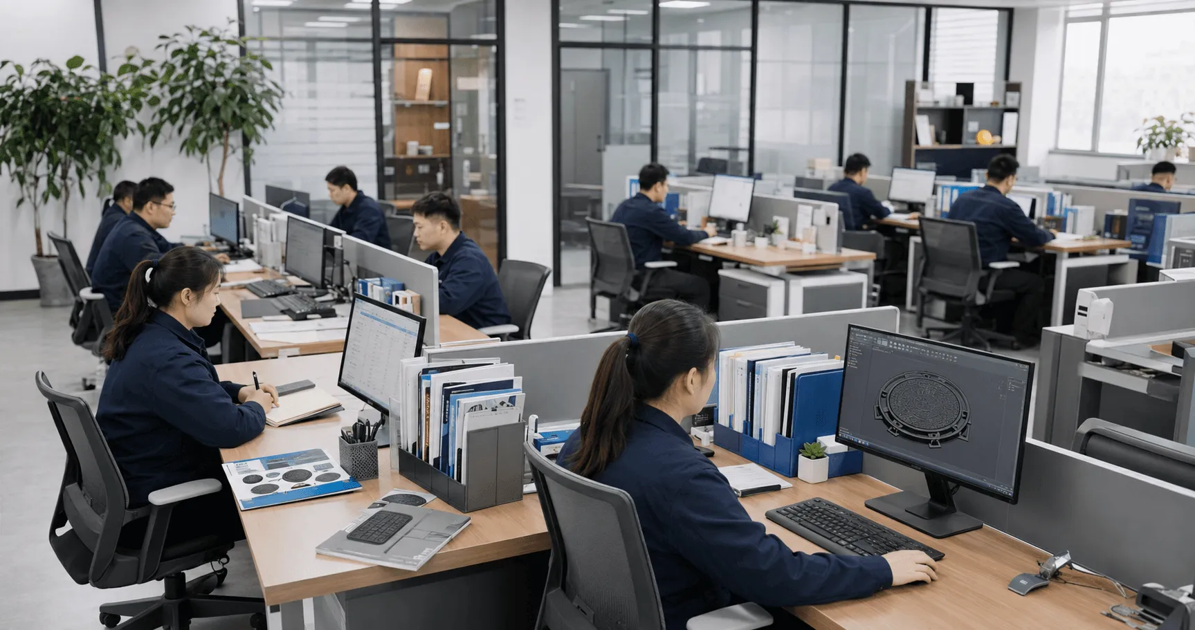 Main office area