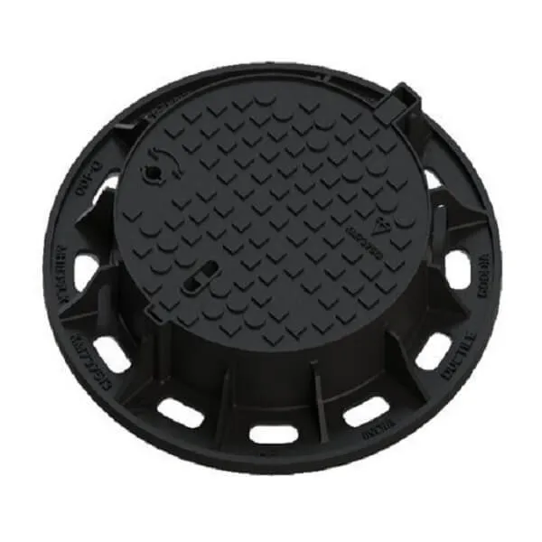 Lockable anti-theft ductile iron manhole cover for utility access